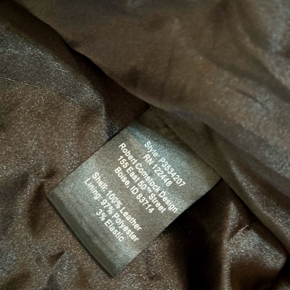 Robert Comstock Brown Leather Jacket - image 3